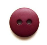 B5891 14mm Maroon Soft Sheen 2 Hole Button - Ribbonmoon