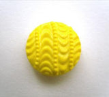 B14261 15mm Yellow Textured Shank Button - Ribbonmoon