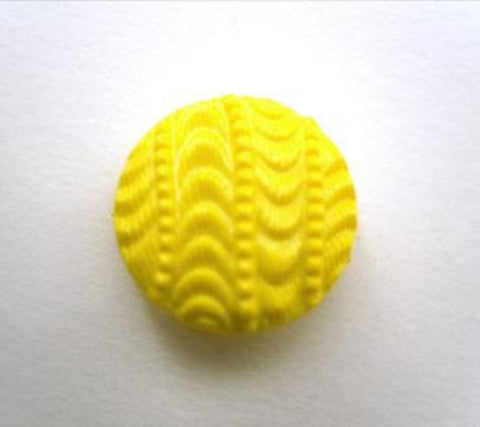 B14261 15mm Yellow Textured Shank Button - Ribbonmoon