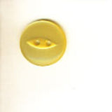 B7980 17mm Yellow 2 Hole Polyester Fish Eye Button - Ribbonmoon