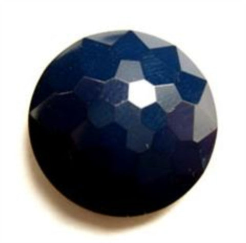 B13752 20mm Navy Domed Honeycomb Shank Button