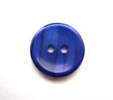 B13125 15mm Tonal Royal Blue Variegated Polyester 2 Hole Button - Ribbonmoon