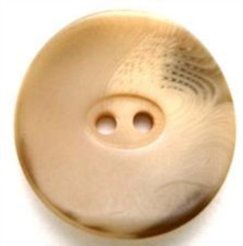 B7892 22mm Creamy Aaran Bone Sheen 2 Hole Button - Ribbonmoon