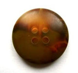 B16805 20mm Tortoise Shell Browns Soft Sheen 4 Hole Button - Ribbonmoon