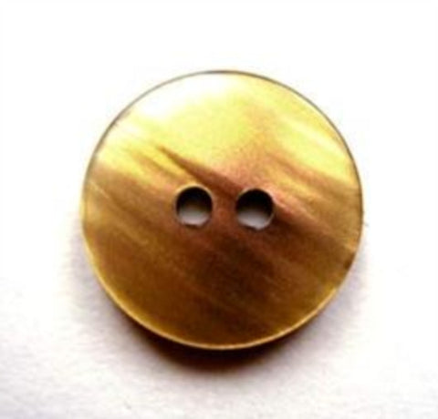 B16697 18mm Tonal Golden Brown and Iridescent Shimmery 2 Hole Button - Ribbonmoon