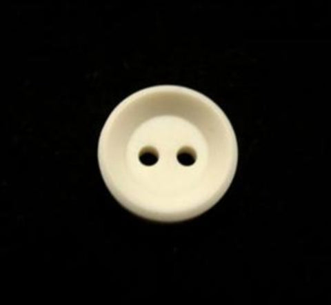 B16528 14mm Pale Cream Chunky Soft Sheen 2 Hole Button - Ribbonmoon