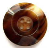 B6826 23mm Browns and Aaran Creams Chunky High Gloss 4 Hole Button - Ribbonmoon