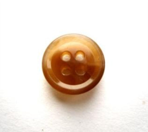 B17498 14mm Tonal Browns High Gloss 4 Hole Button - Ribbonmoon