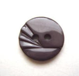 B9733 15mm Dark Grey Glossy 2 Hole Button - Ribbonmoon