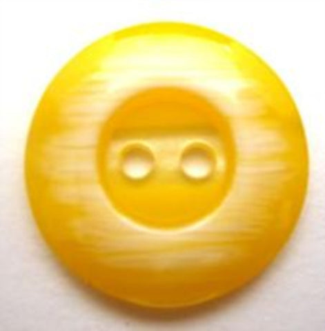 B9084 20mm Frosted Yellow Polyester 2 Hole Button - Ribbonmoon