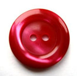 B17743 20mm Tonal Scralet Berry and Hot Pink Shimmery 2 Hole Button - Ribbonmoon