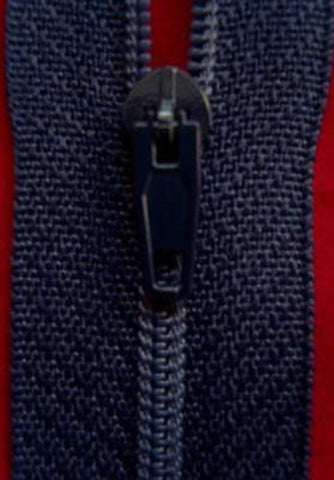 Z1528 13cm Navy Nylon Pin Lock No.3 Closed End Zip - Ribbonmoon