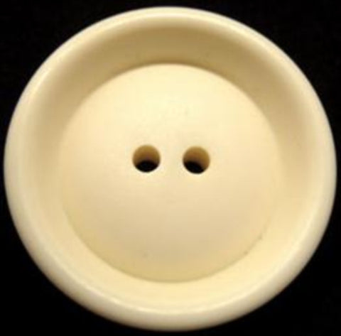 B11063 34mm Cream Chunky Bone Sheen 2 Hole Button - Ribbonmoon