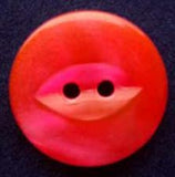 B4177 19mm Tonal Salsa and  Fluorescent Pink 2 Hole Fish Eye Button - Ribbonmoon