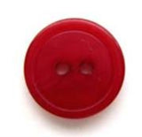 B5873 14mm Tonal Claret Gloss 2 Hole Button - Ribbonmoon