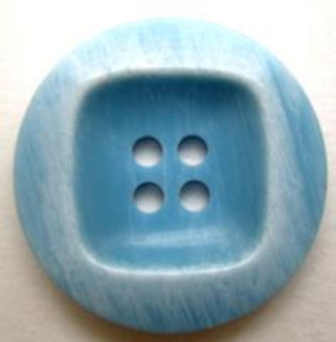 B9123 23mm Frosted Pale Blue Gloss 4 Hole Button - Ribbonmoon