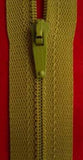 Z0241 51cm Moss Green AERO Lightweight No.2 Closed End Zip