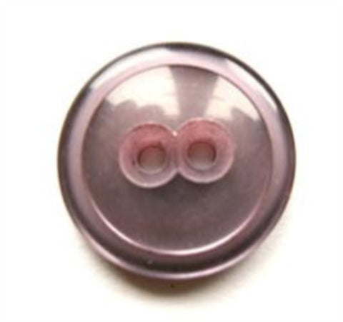 B17654 19mm Pale Blackberry Tint Pearlised 2 Hole Button - Ribbonmoon