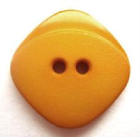 B8912 20mm Mustard Gold Matt and Gloss 2 Hole Button - Ribbonmoon