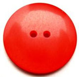 B11220 23mm Pale Red Gloss Pearlised Polyester 2 Hole Button