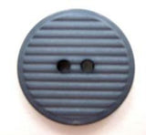 B5052 18mm Steel Blue Grooved Matt 2 Hole Button - Ribbonmoon