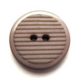 B7633 18mm Mushroom Beige Ribbed Matt Centre 2 Hole Button - Ribbonmoon