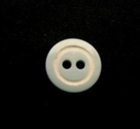 B13417 11mm Mist Green and Cream 2 Hole Button - Ribbonmoon