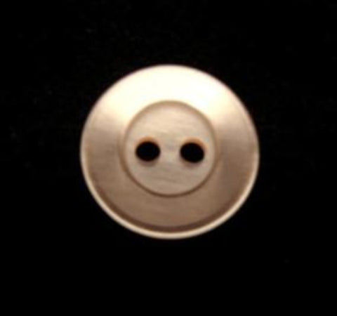 B11432 14mm Peach Tinted Polyester 2 Hole Button - Ribbonmoon