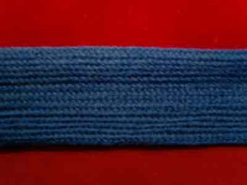 FT1540 23mm Deep Dusky Blue Woven Soft Braid - Ribbonmoon