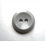 B17086 16mm Pale Grey High Gloss 2 Hole Button