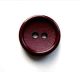 B17386 16mm Burgundy Matt Centre 2 Hole Button - Ribbonmoon