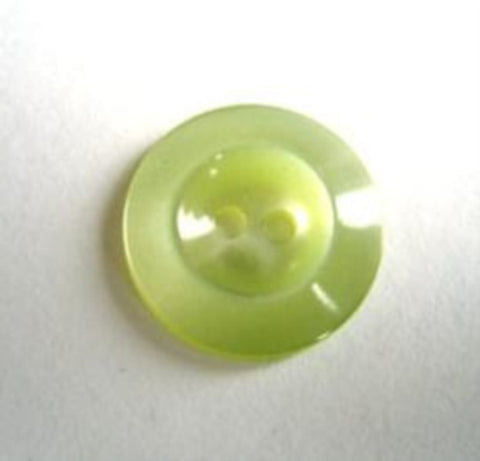 B17549 16mm Mist Green Pearlised Polyester 2 Hole Button