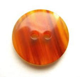 B8771 19mm Translucent Tortiose Shell Brown Gloss 2 Hole Button - Ribbonmoon