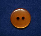 B3081 12mm Burnt Orange Polyester Domed 2 Hole Button - Ribbonmoon