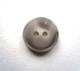 B17168 15mm Mid and Light Grey Soft Sheen 2 Hole Button - Ribbonmoon