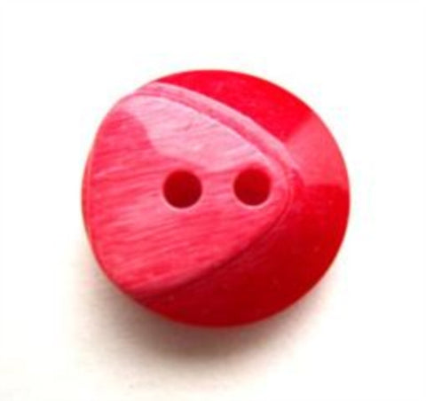 B14060 17mm Frosted Red Chunky Gloss 2 Hole Button - Ribbonmoon