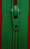 Z0779 YKK 36cm Deep Shamrock Green Nylon No.3 Closed End Zip - Ribbonmoon