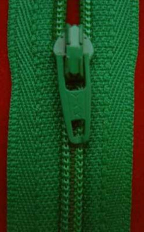 Z0779 YKK 36cm Deep Shamrock Green Nylon No.3 Closed End Zip - Ribbonmoon