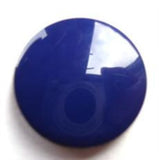 B13844 20mm Dark Royal Blue High Gloss Flat Shank Button - Ribbonmoon