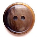 B6792 20mm Browns and Beige Shimmery Gloss 2 Hole Button - Ribbonmoon