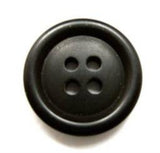 B16574 19mm Black Soft Sheen 4 Hole Button - Ribbonmoon