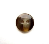 B13564 11mm Browns and Beige Gloss 2 Hole Button - Ribbonmoon