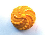 B8488 17mm Gold Yellow Textured Shank Button - Ribbonmoon