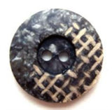 B6617 20mm Shimmery Greys with Beige Hessian Effect 2 Hole Button - Ribbonmoon