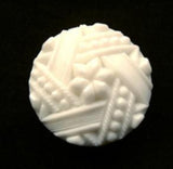 B12968 19mm Off White Textured Shank Button