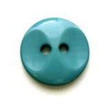 B6261 14mm Dusky Turquoise High Gloss 2 Hole Button - Ribbonmoon