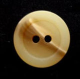 B6612 18mm Creamy Aaran Bone Sheen 2 Hole Button - Ribbonmoon