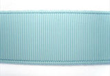 R1985 33mm Sky Blue Woven Edge Nylon Nurses Petersham - Ribbonmoon