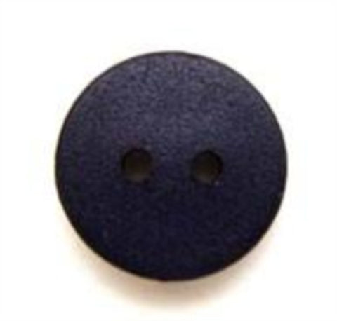 B5802 14mm Navy Matt 2 Hole Button - Ribbonmoon