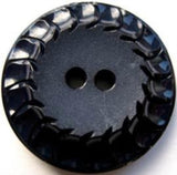 B17362 34mm Navy Matt Centre 2 Hole Button - Ribbonmoon